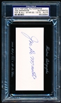 Autographed 2010 Historic Autographs “HOF and All-Star Edition” MLB Cut- Joe DeMaestri- PSA/ DNA Certified/ Slabbed
