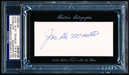 Autographed 2010 Historic Autographs “HOF and All-Star Edition” MLB Cut- Joe DeMaestri- PSA/ DNA Certified/ Slabbed
