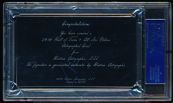 Autographed 2010 Historic Autographs “HOF and All-Star Edition” MLB Cut- Buck Leonard- PSA/ DNA Certified/ Slabbed