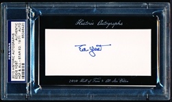 Autographed 2010 Historic Autographs “HOF and All-Star Edition” MLB Cut- Eddie Yost- PSA/ DNA Certified/ Slabbed