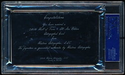 Autographed 2010 Historic Autographs “HOF and All-Star Edition” MLB Cut- Eddie Yost- PSA/ DNA Certified/ Slabbed
