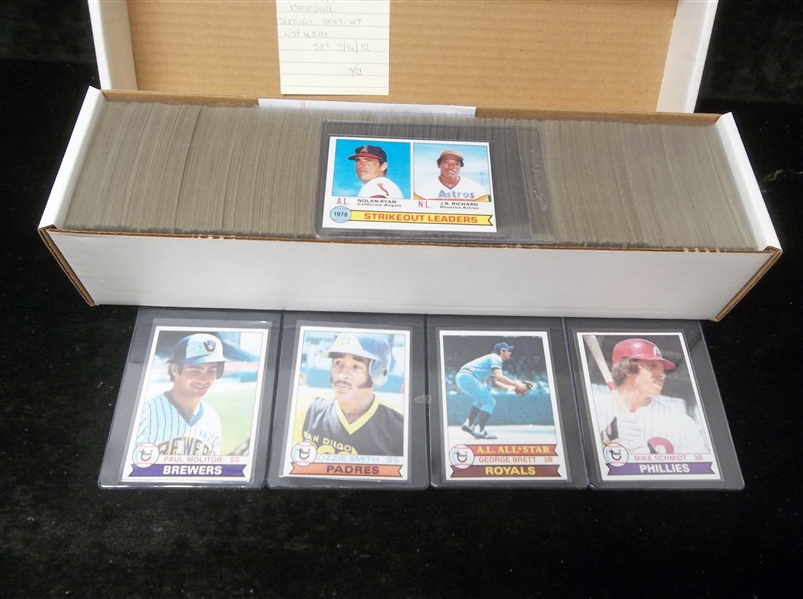 1979 Topps Baseball- 649 Diff. in Penny Sleeves
