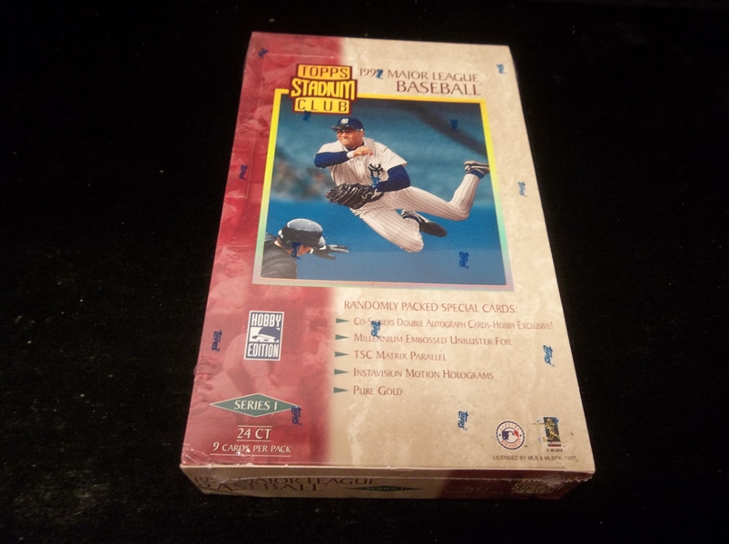 1997 Stadium Club Baseball- Series #1- One Unopened Hobby Wax Box