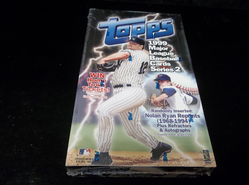 1999 Topps Baseball- Series #2- One Unopened Wax Box
