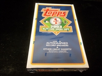 2003 Topps Baseball- Series #1- One Unopened Wax Box