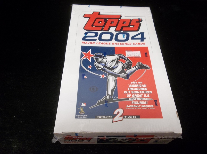 2004 Topps Baseball- Series #2- One Unopened Hobby Wax Box