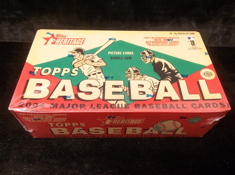 2004 Topps Heritage Baseball- One Unopened Hobby Wax Box