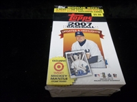 2007 Topps Update & Highlight Baseball- One Unopened Target Blaster Box with Exclusive Three Card Mantle Pack