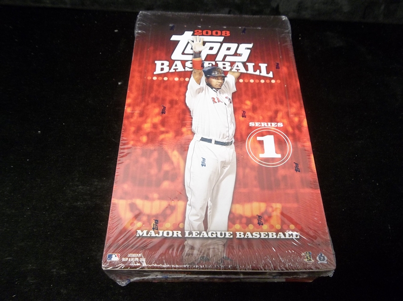 2008 Topps Baseball- Series #1- One Unopened Wax Box