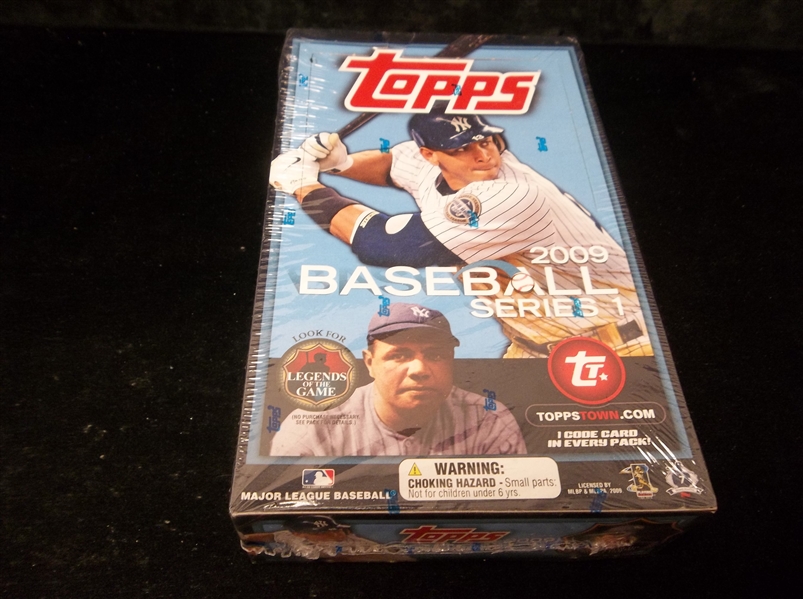 2009 Topps Baseball- Series #1- One Unopened Wax Box