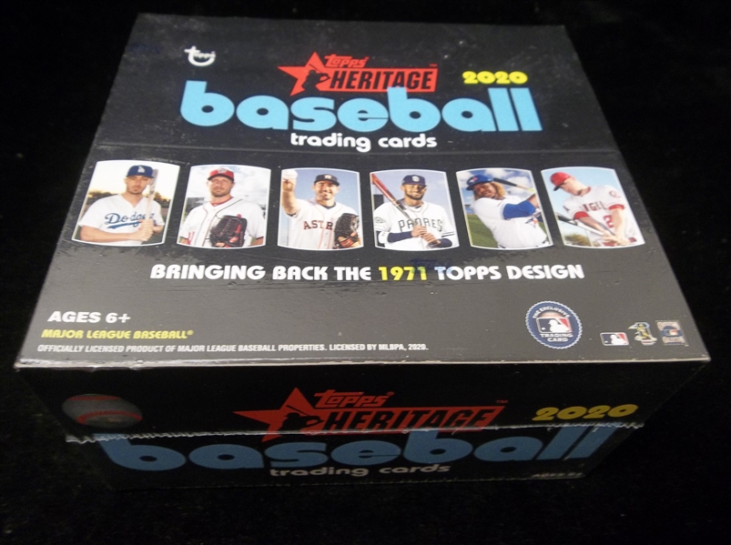 2020 Topps Heritage Baseball- One Unopened Wax Box
