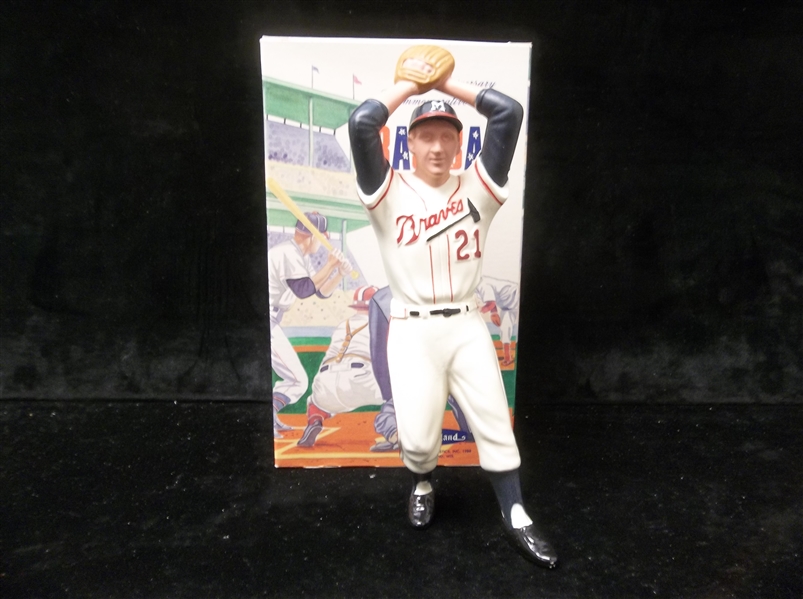 1988 Hartland Plastics, Inc. 25th Anniversary Warren Spahn (Milwaukee Braves) Figurine in Original Box