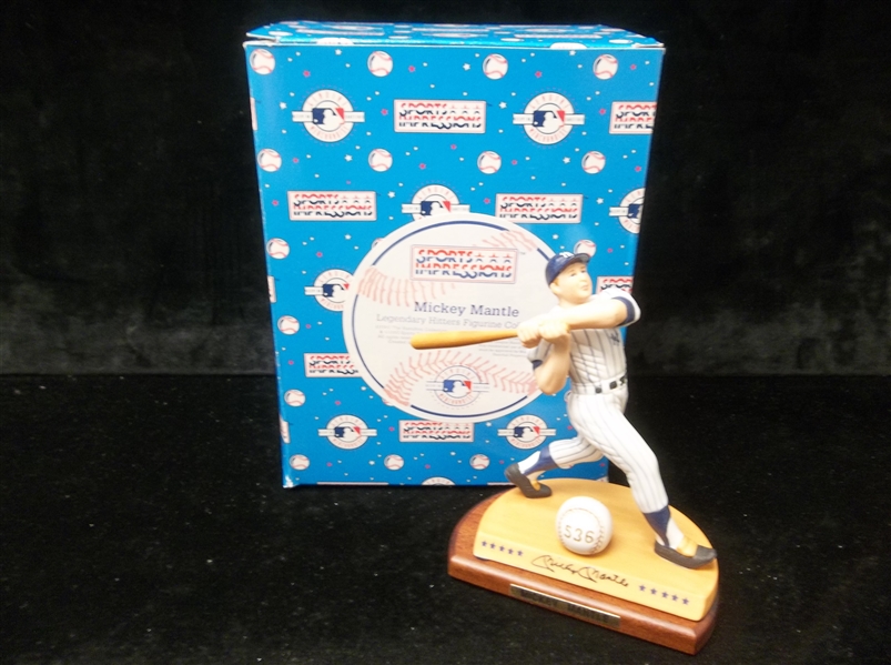 1993 Sports Impressions Hamilton Collection “Legendary Hitters”- Mickey Mantle, Yankees- In Original Box