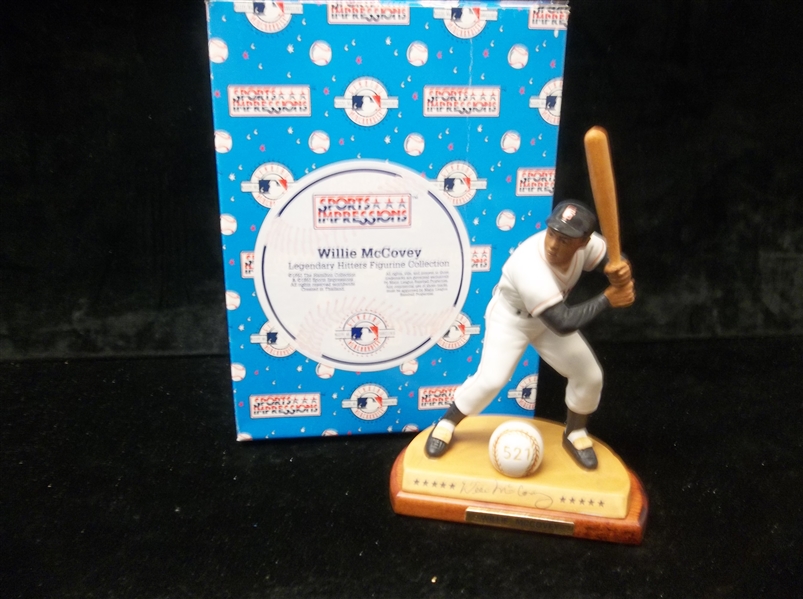 1993 Sports Impressions Hamilton Collection “Legendary Hitters”- Willie McCovey, S.F. Giants- In Original Box