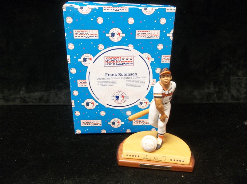 1993 Sports Impressions Hamilton Collection “Legendary Hitters”- Frank Robinson, Orioles- In Original Box