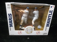 2008 McFarlane Roger Maris & Mickey Mantle 1961 Boxed Set- in original Ex box.