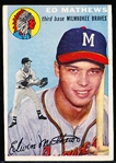 1954 Topps Baseball- #30 Eddie Mathews, Braves