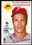 1954 Topps Baseball- #45 Richie Ashburn, Phillies