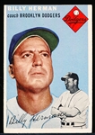 1954 Topps Baseball- #86 Billy Herman, Dodgers
