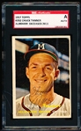 Autographed 1957 Topps Baseball- #392 Chuck Tanner, Braves- SGC Certified & Encapsulated