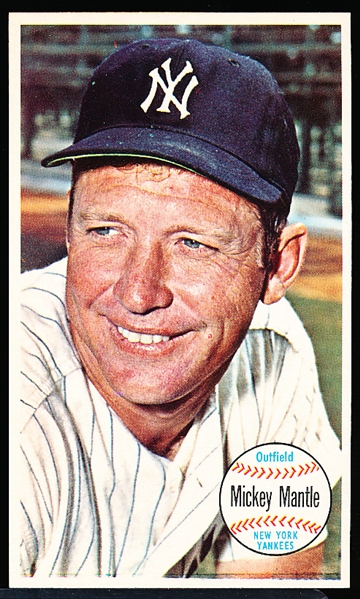 1964 Topps Bb Giants- #25 Mickey Mantle, Yankees