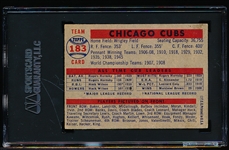 Autographed 1957 Topps Baseball- #183 Chicago Cubs Team- Signed by Don Kaiser- SGC Certified & Encapsulated