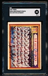 Autographed 1957 Topps Baseball- #204 KC A’s Team- signed by Hal Smith, Hector Lopez, Bobby Shantz- SGC Certified & Encapsulated