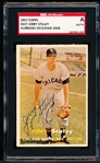 Autographed 1957 Topps Baseball- #227 Jerry Staley, White Sox- SGC Certified & Encapsulated