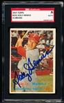 Autographed 1957 Topps Baseball- #231 Solly Hemus, Phillies- SGC Certified & Encapsulated