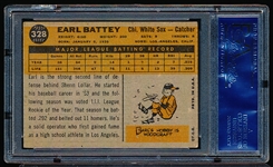 Autographed 1960 Topps Baseball- #328 Earl Battey, White Sox- PSA/DNA Certified & Encapsulated