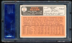 Autographed 1966 Topps Baseball- #80 Richie Allen, Phillies- PSA/ DNA Certified & Encapsulated
