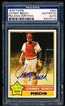Autographed 1976 Topps Baseball- #300 Johnny Bench, Reds- PSA/ DNA Certified & Encapsulated
