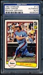 Autographed 1982 Donruss Baseball-#114 Gary Carter, Expos- PSA/DNA Certified & Encapsulated