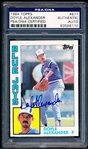 Autographed 1984 Topps Baseball- #677 Doyle Alexander, Blue Jays- PSA/DNA Certified & Encapsulated