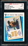 Autographed 1989 Topps Baseball- #663 Hank Aaron Turn Back The Clock (Hand #353/1974)- SGC Certified & Encapsulated