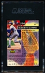 Autographed 1993 Topps Stadium Club Baseball- #596 Roberto Alomar- SGC Certified & Encapsulated
