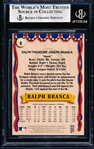 Autographed 1993 Ted Williams Baseball- #8 Ralph Branca, Dodgers- Beckett Certified & Encapsulated