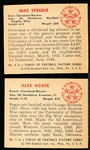 1950 Bowman Fb- 2 Diff Cleveland Browns RC’s