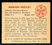 1950 Bowman Fb- #43 Marion Motley RC, Browns