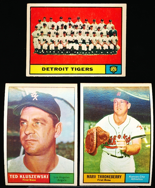 1961 Topps Baseball- 20 Diff