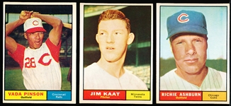 1961 Topps Baseball- 5 Diff