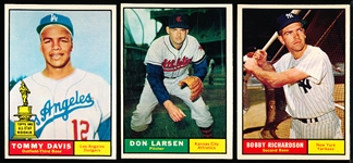 1961 Topps Baseball- 5 Diff