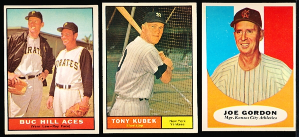 1961 Topps Baseball- 5 Diff