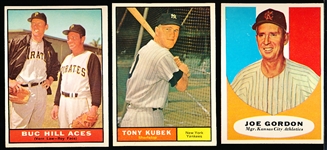 1961 Topps Baseball- 5 Diff