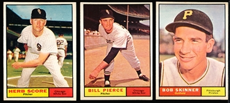1961 Topps Baseball- 21 Diff