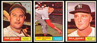 1961 Topps Baseball- 20 Diff