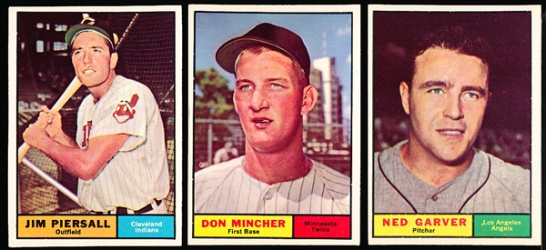 1961 Topps Baseball- 20 Diff