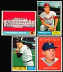 1961 Topps Baseball- 4 Diff