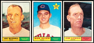 1961 Topps Baseball- 20 Diff