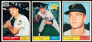 1961 Topps Baseball- 16 Diff